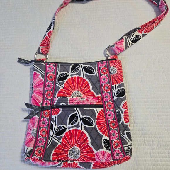 Vera Bradley Handbags - Vera Bradley Cherry Blossoms Quilted Hipster Floral Crossbody Bag